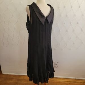 Black Cocktail Dress by Sandra Darren / Size 16